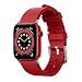 Produktbild elago Apple Watch Sportarmband Kompatibel mit Apple Watch Armband 38mm 40mm 42mm 44mm Band, für iWatch Series 6 SE (2020) 5 4 3 2 1, FLUORKAUTSCHUK Material Smartwatch Ersatz Armband (Rot)