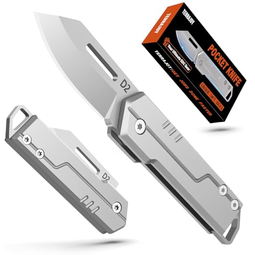 TerraJoy Gifts for Men – Cool Dad Birthday Gifts Stocking Fillers for Men Him Dad Husband – Pocket Cutter for Everyday Carry, Lightweight EDC Gadgets for Camping, Hiking, Fishing, Outdoor