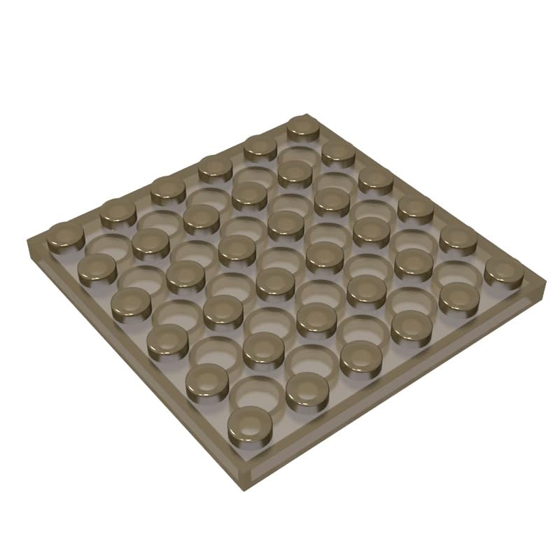 3958 Foundation Plate Plate 6x6 10 Pieces GDS-523 Compatible with Lego Building Blocks Color:Trans Black — image 1