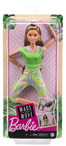 Barbie gxf05,mattel Made to Move Serie Wellness Puppen, Mehrfarbig – Bild 8