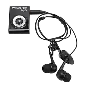XUMIUZIY wasserdichte MP3 -Player, IPX8 wasserdichte Bewertung mit Integriertem 8 -GB -Speicher und Verlustfreiem Klang Zum Schwimmen Zum Surfen und Im Freien Im Freien (Black)