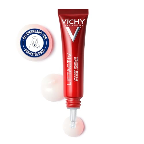 Vichy Tratamiento Contorno de Ojos Signos del Envejecimiento, Alisa y Corrige, Enriquecido con Péptidos de Colágeno, Apto para todo tipo de pieles, Liftactiv Collagen Specialist, 15ml