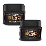 eGo Hair GEL For MEN - Pack of 2 - Ultra Intense- 110 ml - 3.71FlOz - GEL para Hombres - Producto Colombiano, Transparent