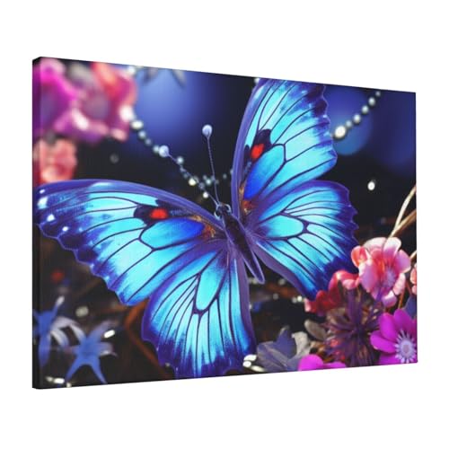 Impression sur toile de papillon pour embellir un mur vide
