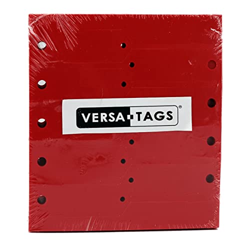 Versa-Tags Self-Locking Plastic Arrow Key Tags - Easy-to-Use and Economical ID Tags for Bulk Dealer Supplies or Mechanic Use Or Small Parts Red 1000