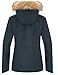 wantdo Women's Waterproof Ski Jacket Hooded Winter Snow Coat Mountain Snowboarding Jackets Insulated Fleece Parka