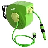 Outsunny Carrete para Manguera Enrollable, Verde