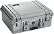 PELI 1550 Stabiler Case Koffer, IP67 Wasser- und Staubdicht, 33L Volumen, Ohne Schaum, Silber