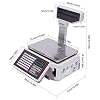 66LB 30 KG Display Digital Price Computing Scale with Remote Control,Weight Scale Price Computing Retail Food Meat Scale with Label Printer for Delis, Supermarkets