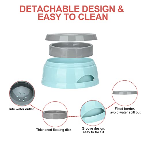 Wassernapf für Hunde, Anti-Schwapp Fressnapf Hund Unterwegs, Spritzsicherer Wassernapf 750ml, Kein Verschütten Auslaufsicher Hundenapf Reise Trinknapf Wasserspender für Katzen Haustiere (blau)