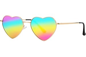 Polarized Heart-Shaped Sunglasses: Pride Edition