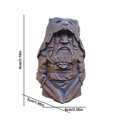 Estatua de Odín dios nórdico en resina, 10 cm miniatura 2