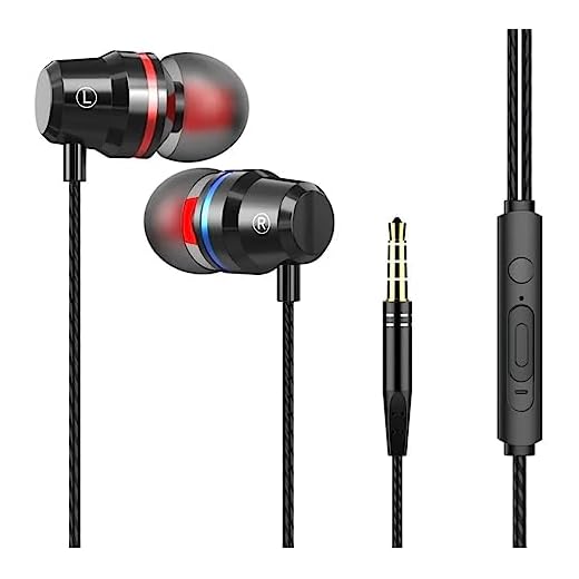 Fone de Ouvido BEKXO Intra – Auricular com microfone integrado e cancelamento de ruído.