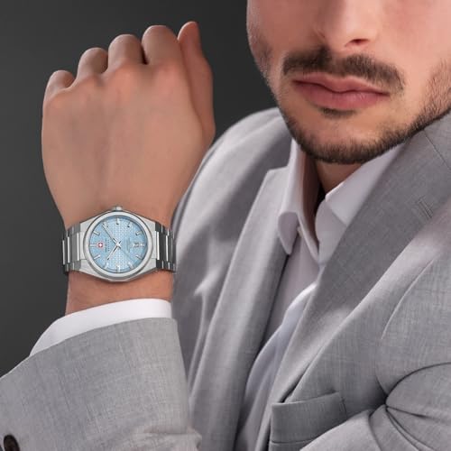 Image of Swiss Military Hanowa Avalanche ICON Blue Round Dial Swiss Made Automatic Watch for Men | SMWGL0006904