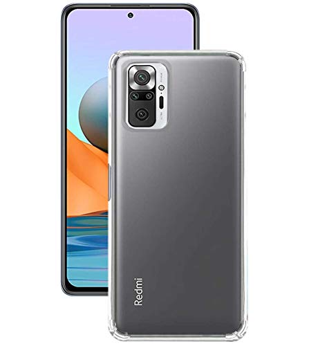 Image of Soft Flexible Silicone Back Cover (Xiaomi Redmi Note 10 Pro Max, Transparent Case)