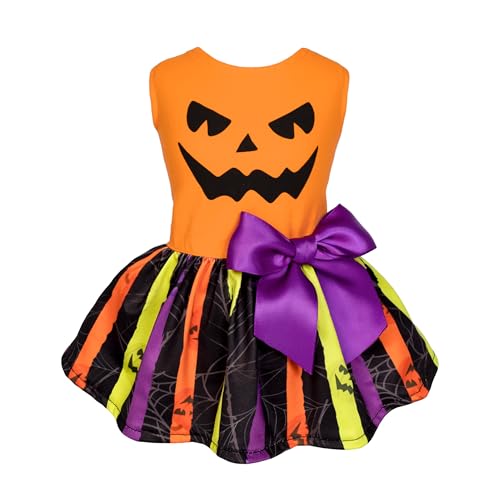 Fitwarm Halloween Pumpkin Dog Dress, Funny Dog Halloween