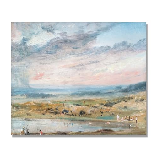 Poster Étang et baigneurs de John Constable pour tableau décoration moderne maison