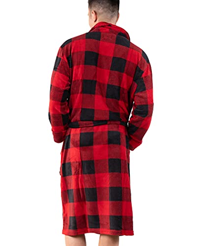 Lazy One Moose Plaid Ultra-Cozy Plaid Bathrobes For Men (S/M) #TOP1