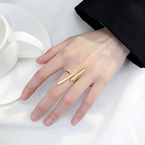 Elegant Gold Bar Ring - Minimalist, Stylish, and Versatile Accessory for Every Occasion-image-13