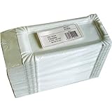 250 Stück/Paket Unbekannt Wursttablett mit Abriss 8 x 21 cm - Weiß - 250 Stück/Paket