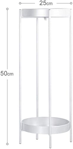 Miniatura 2 de ATAAY Plant Stand, Flower Pot Stand Double Tiered Plant Stand Metal Plant Pot Stand Rack Flower Display Holder with Modern Design