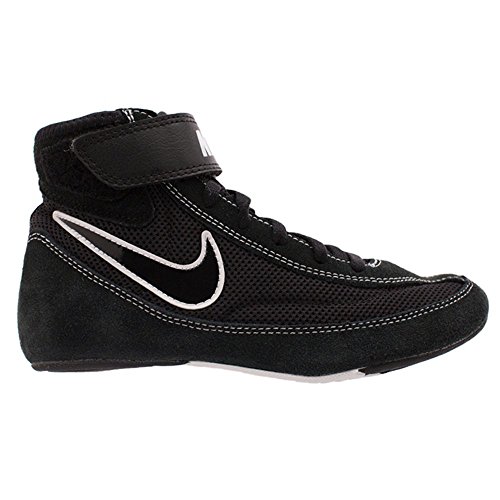 Nike Kids Speedsweep VII Wrestling Shoe Black/White/Black Size 3