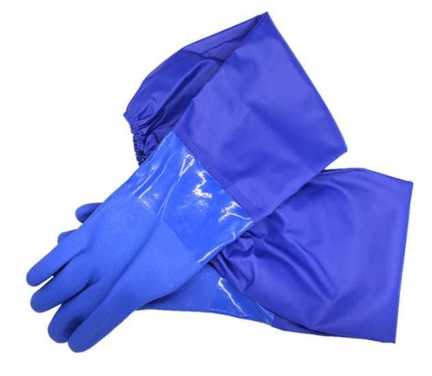 UK SELLER, Long Arm Pond Gloves, Waterproof Long Drain Gloves, Full Arm 70cm Rubber Elbow Glove Long Gutters - Image 2