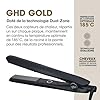 ghd - Lisseur ghd Gold - Fer à lisser professionnel (Noir) - Des cheveux plus lisses et 65% plus brillants - Lissez, ondulez vos cheveux grâce à son design arrondi - Idéal pour tous types de cheveux
