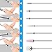 Makartt Cuticle Nail Drill Bit Set 7Pcs 3/32'' Under Nail Cleaner Cuticle Clean Nail Bit File Nail Art Tools for Manicure Pedicure B-23