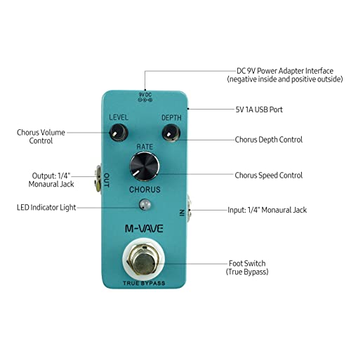 LIUSHUI Guitare Analogique Classique Effet Pédale True Bypass Full Metal Shell, Volume/Profondeur/Vitesse Contrôle,effet… - Les Beatles, Paul McCartney, John Lennon, RIngo Starr, George Harrison LIUSHUI Guitare Analogique Classique Effet Pédale True Bypass Full Metal Shell, Volume/Profondeur/Vitesse Contrôle,effet… – Image 3