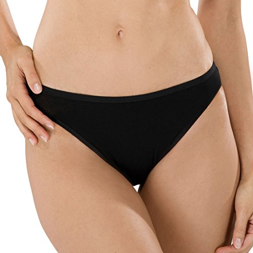 Preisvergleich Produktbild Schiesser Damen Rio-Slips, 3er Pack (XXL / 44, schwarz)