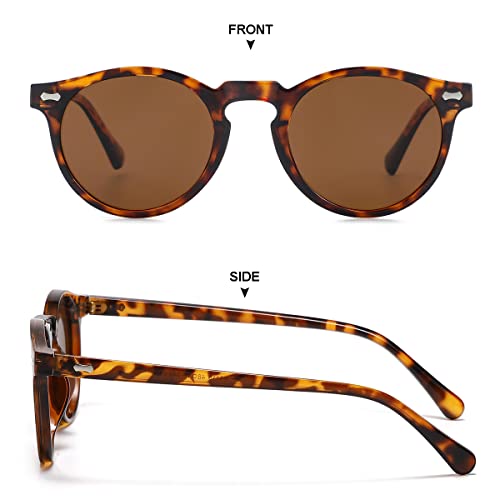 Gleyemor Kids Polarized Cute Round Sunglasses for Kids Girls Boys Age 3-84