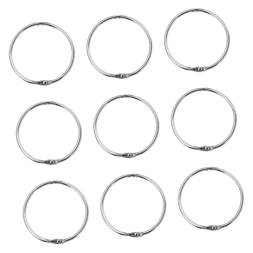 MAGICLULU 24 Piezas Pulsera de Cortina de Ducha Circular drapeado Anillo Circular Anillos de Clip de Cortina decoración Gancho prácticos Aros para Cortinas Aros de Hebilla de Metal Ronda