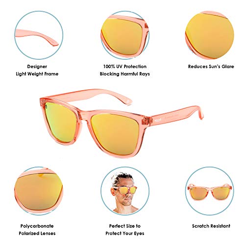Image of Woosh Polarized Lightweight Sunglasses for Men and Women -Unisex Sunnies for Fishing Beach Running Sports and Outdoors