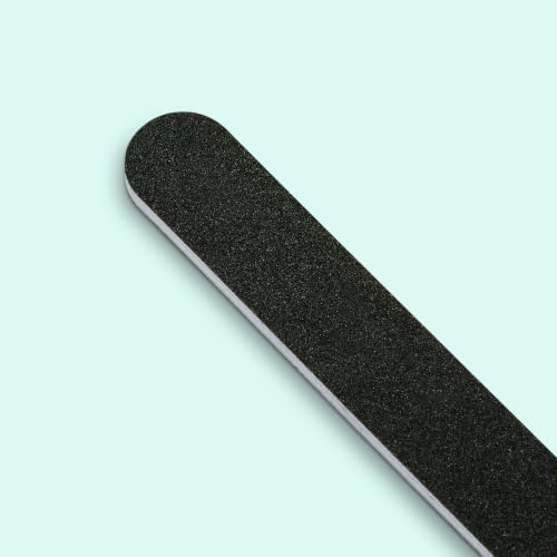Amazon Basics Double Sided Nail Files Salon Boards 4-Pack for Nail Care and Shaping, Black - image 3