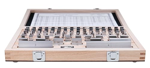 Image of Accusize Steel Gage Block Set, Grade AS-2, 81 Pc, P900-S583 | ASME B89.1.9-2002, Hardened Steel, Corrosion-Resistant, with Certificate of Inspection