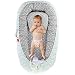 Oenbopo Baby Lounger Cotton Breathable Baby Bassinet Portable Sleeping Baby Bed for Cuddling, Lounging, Co Sleeping, Napping and Travel (Blue)