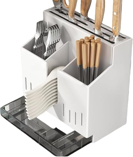 包丁スタンド 包丁立て ステンレス コンパクト 軽量 頑丈 耐久 取り外し可能 インストールが簡単 2つのインストール方法 水切りトレー デザイン 通気性 モダン おしゃれ 研ぎ棒 はさみ シェフナイフ フルーツナイフ キッチン収納 家庭用 包丁差し 業務