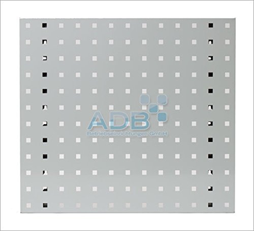 ADB Lochwand Lochwände Werkstattwand Metall Werkstatt Werkzeugwand 493-1975 mm Zubehör, Länge:1482 mm, Farbe:Lichtgrau (RAL 7035)
