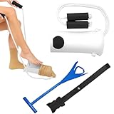 packool dispositivo di aiuto per calze a compressione, non si piega, flessibile, per indossare calzini per anziani