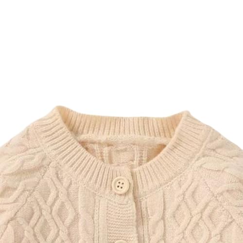 Girls Cardigan Sweater Button Down Lightweight Cotton Knit Casual Coat Solid Color Tops Outerwear Clothes with Pocket3