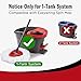 6 Pack Mop Head Replacements for O-Cedar, Spin Mop Replacement Head Compatible with Easywring 1-Tank Mop Refill, Microfiber, Machine Washable, Easy to Replace, Deep Cleaning