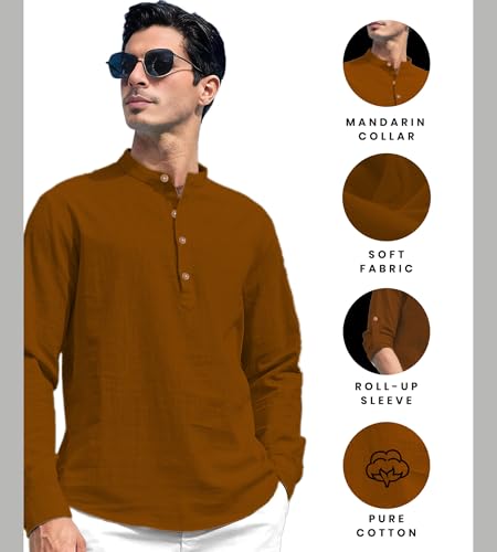 Image of Slim Fit Short Kurta for Men and Boys.(KRT BTN06, Navy Blue)