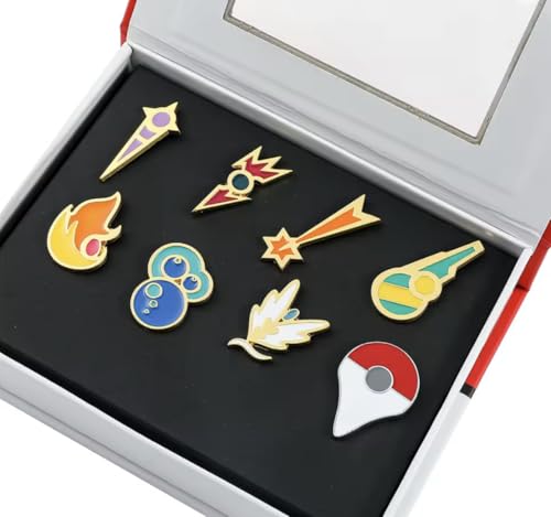 Pokémon Ensemble de badges boîte Style 1 idée cadeau idéale collectionneur 15 ans