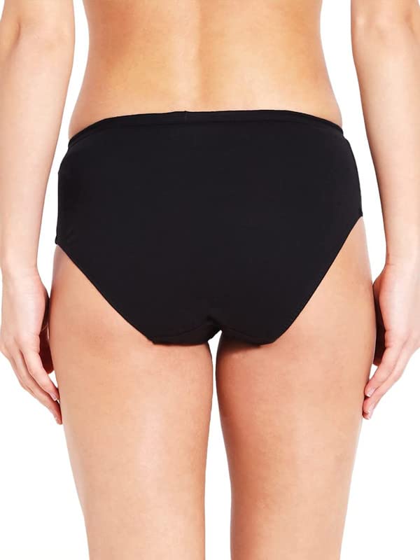 Image of Jockey Women's Cotton Hipsters (Pack of 3) (1406-dark Black, M)