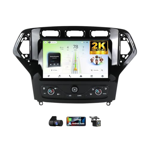 Radio coche Android 14 para Ford Mondeo 2007-2011 con pantalla 2K HD y GPS