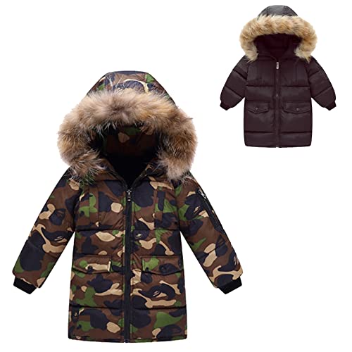 Winter Down Jacket Toddler Girls Boys Furry Collar Hood Thick Warm Winter Snowsuit Kids Lightweight Down2