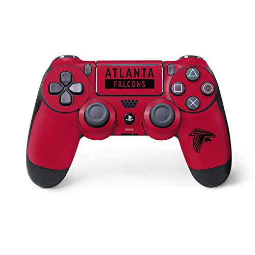 Skinit Decal Gaming Skin Compatible with PS4 Pro/Slim Controller - Officially Licensed NFL Atlanta Falcons Red Performance Series Design