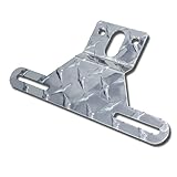 Universal Trailer License Plate Bracket Kit with Reflective Sticker – Durable Mounting Frame for RV, Boat, Trailer