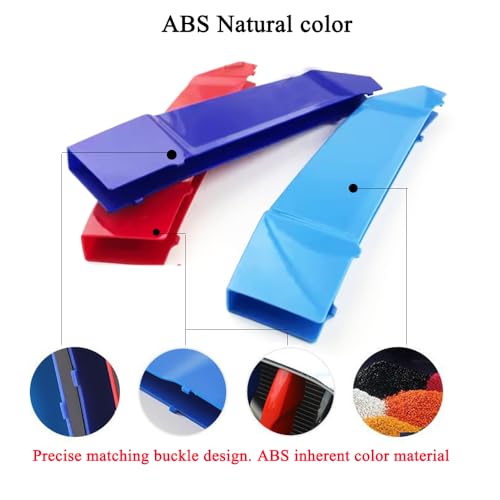 Image of 1Set (3pcs) Automotive Front Grille Stripe Insert Trims Comaptible with BMW 2022-2024 G01 X3 W /Standard Center Kidney Grille (NOT for 2022-X3 M40i)
